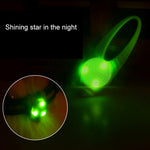 Collier de sécurité pour animaux avec veilleuse LED et pendentif en silicone