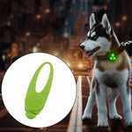 Collier de sécurité pour animaux avec veilleuse LED et pendentif en silicone