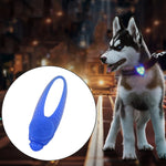 Collier de sécurité pour animaux avec veilleuse LED et pendentif en silicone