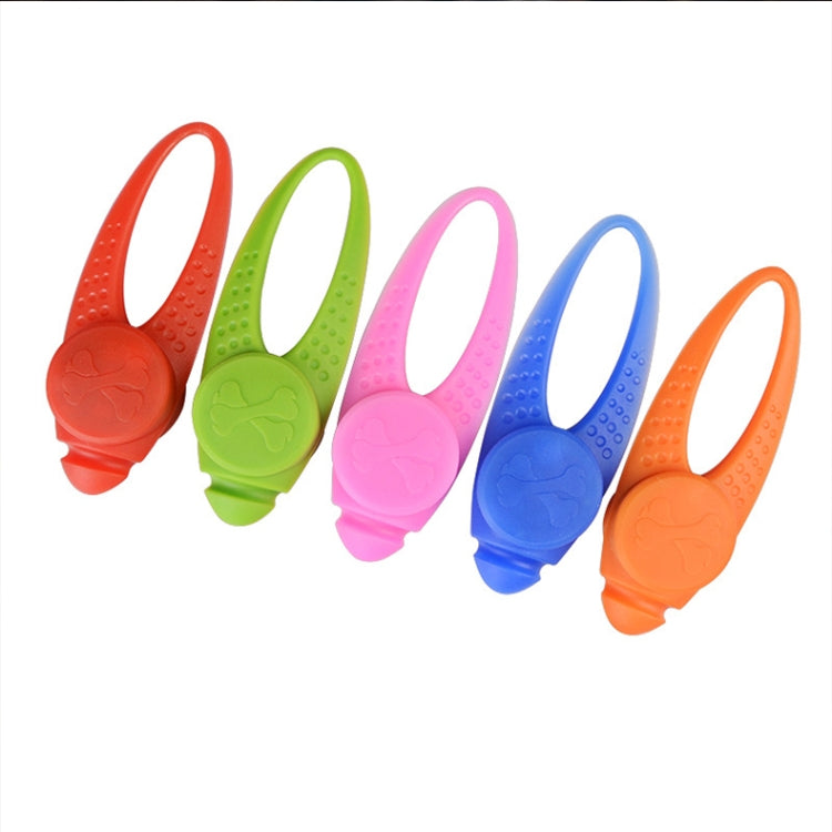 Collier de sécurité pour animaux avec veilleuse LED et pendentif en silicone