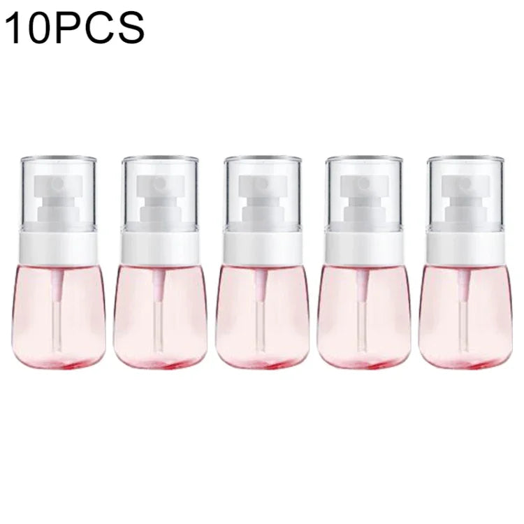 10 atomiseurs de parfum portables rechargeables en plastique à brume fine, transparents, vides, de 30 ml, 30 ml