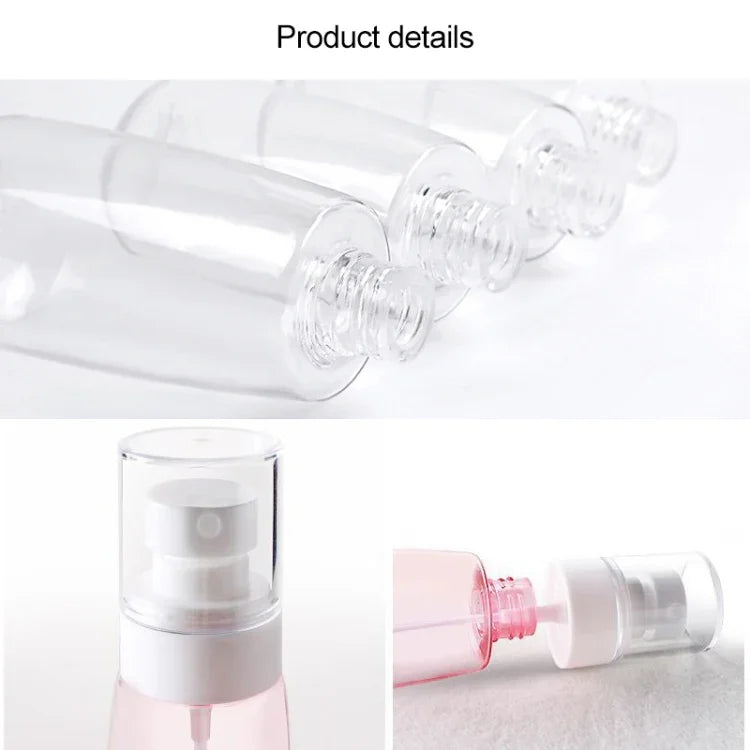 10 atomiseurs de parfum portables rechargeables en plastique à brume fine, transparents, vides, de 30 ml, 30 ml