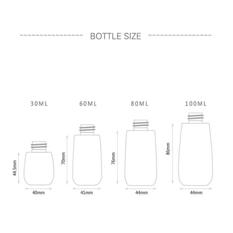 10 atomiseurs de parfum portables rechargeables en plastique à brume fine, transparents, vides, de 30 ml, 30 ml