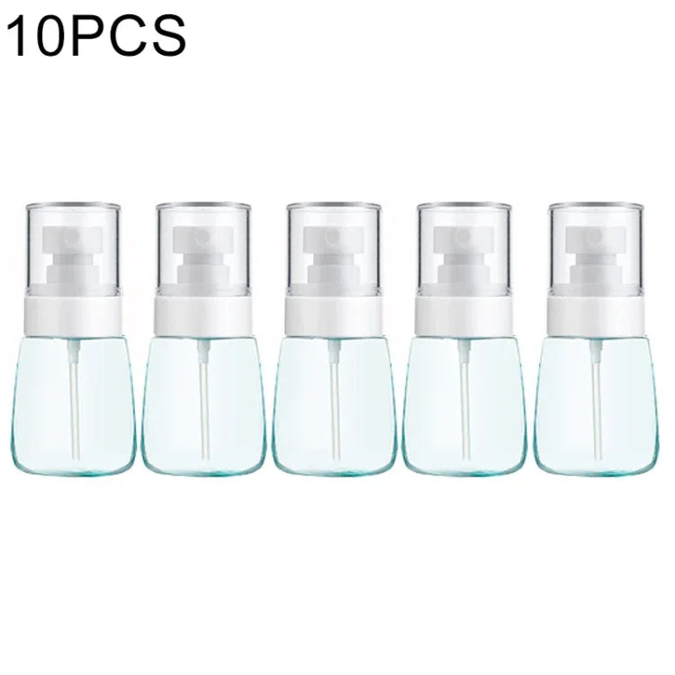 10 atomiseurs de parfum portables rechargeables en plastique à brume fine, transparents, vides, de 30 ml, 30 ml