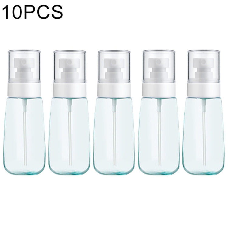 10 vaporisateurs portables rechargeables en plastique transparent pour parfum, atomiseurs vides, 60 ml, 60 ml