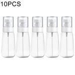 10 vaporisateurs portables rechargeables en plastique transparent pour parfum, atomiseurs vides, 60 ml, 60 ml