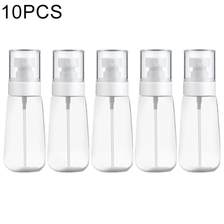 10 vaporisateurs portables rechargeables en plastique transparent pour parfum, atomiseurs vides, 60 ml, 60 ml