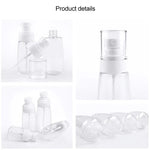 10 flacons pulvérisateurs de parfum portables rechargeables en plastique à brume fine, transparents, vides, 80 ml, 80 ml
