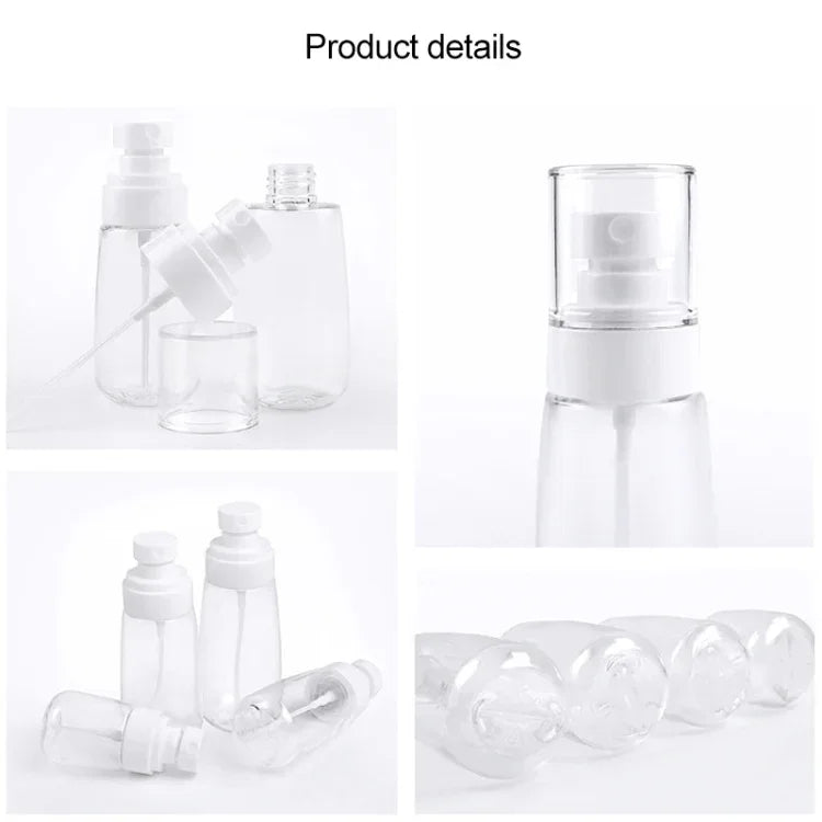 10 flacons pulvérisateurs de parfum portables rechargeables en plastique à brume fine, transparents, vides, 80 ml, 80 ml
