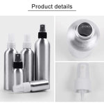 Bouteille en aluminium avec atomiseurs rechargeables en verre pour brouillard fin, 50 ml, 50 ml