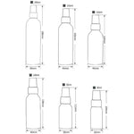 Bouteille en aluminium avec atomiseurs rechargeables en verre pour brouillard fin, 50 ml, 50 ml