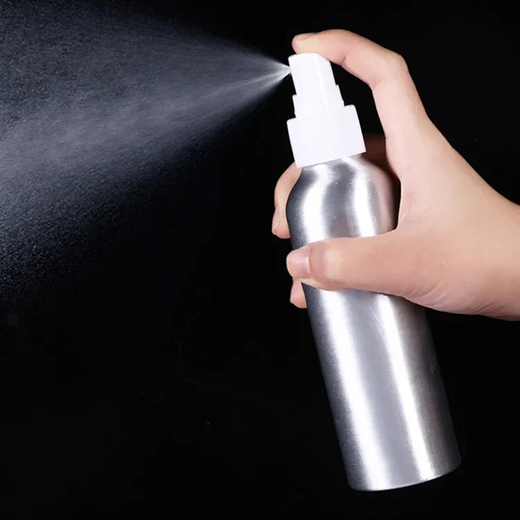 Bouteille en aluminium avec atomiseurs rechargeables en verre pour brouillard fin, 50 ml, 50 ml