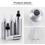 Flacons vaporisateurs en verre à fine brume rechargeables en aluminium, 100 ml