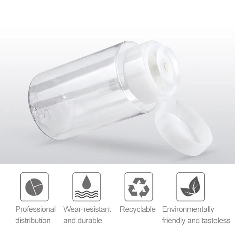 Flacon vide en plastique avec pompe distributrice Push Down pour liquides, 200 ml, 200 ml