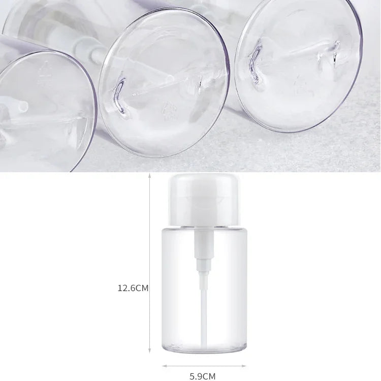 Flacon vide en plastique avec pompe distributrice Push Down pour liquides, 200 ml, 200 ml