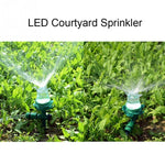 Arroseur de pelouse lumineux LED Arroseur automatique d'eau pour jardin extérieur Buse d'irrigation pour cour, arroseur de pelouse LED
