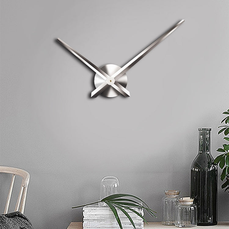 Horloge murale créative DIY en acier inoxydable pour décoration maison et bureau