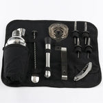 Ensemble d’outils pour shaker à vin et cocktail en acier inoxydable 12 en 1 avec sac en tissu, Boston 800600M, Boston 800600M