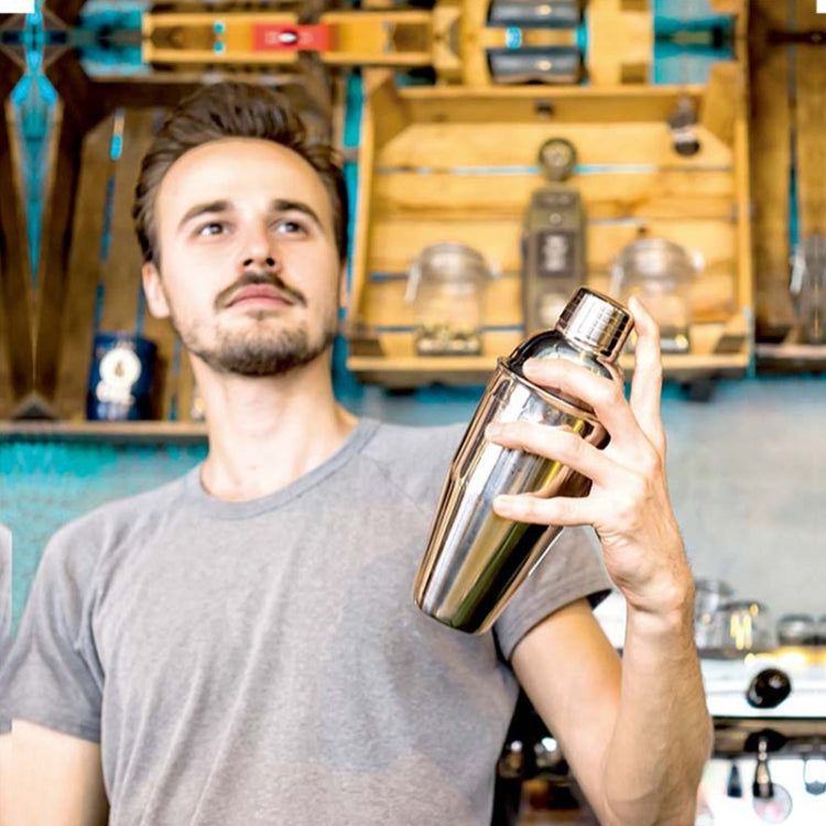 Ensemble d'outils de shaker à cocktail 18-en-1 avec support en acrylique, capacité : 550 ml, 550 ml