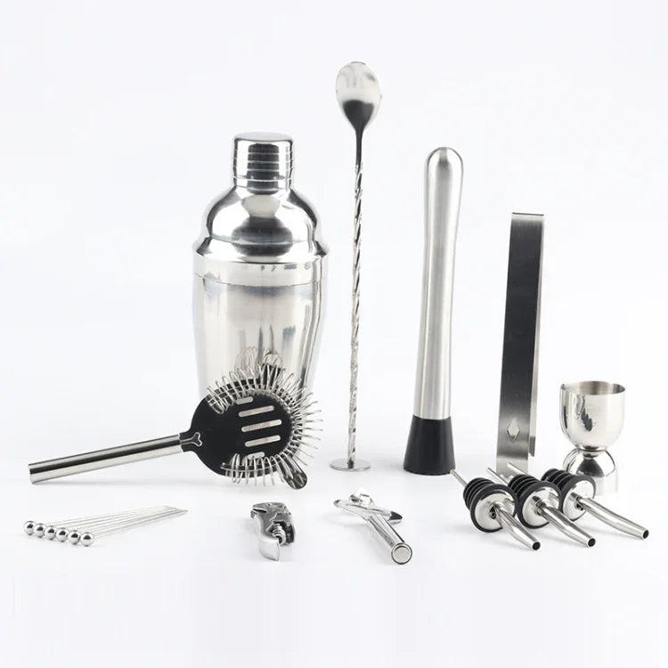 Set d'outils pour shaker à cocktails 18 en 1 avec support en acrylique, Capacité : 750ml, 750ml