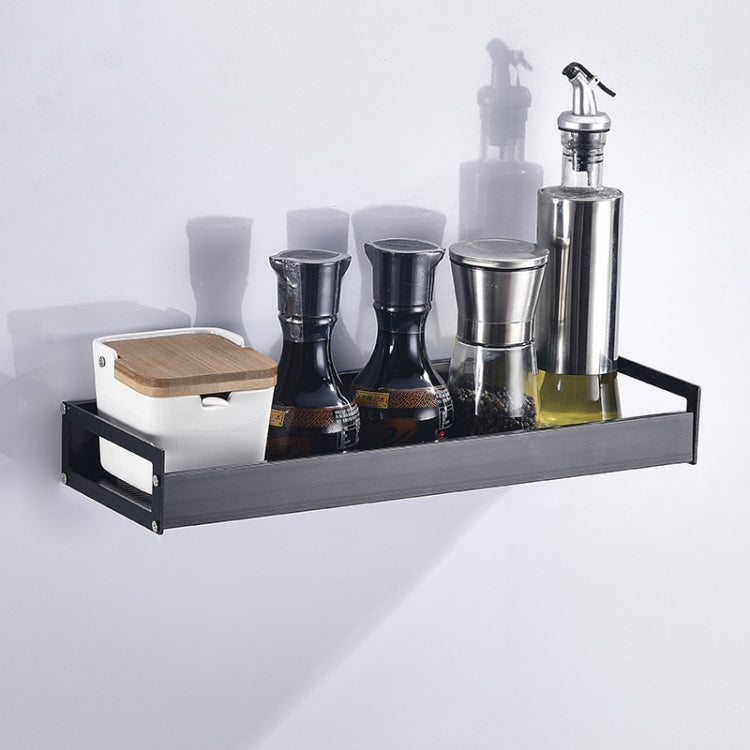Porte-étagère de rangement multifonctionnel mural pour cuisine de 30 cm, pour épices, 30 cm (noir)