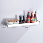 Support mural multifonctionnel pour épices de cuisine 50cm, Support mural de rangement pour épices