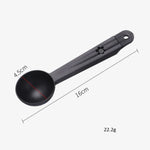 Brosse de nettoyage pour machine à café avec cuillère doseuse, outil de nettoyage pour machine à café