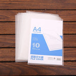 10 dossiers transparents Deli à page unique A4, taille : 32,1 x 30,7 cm, 32,1 x 30,7 cm