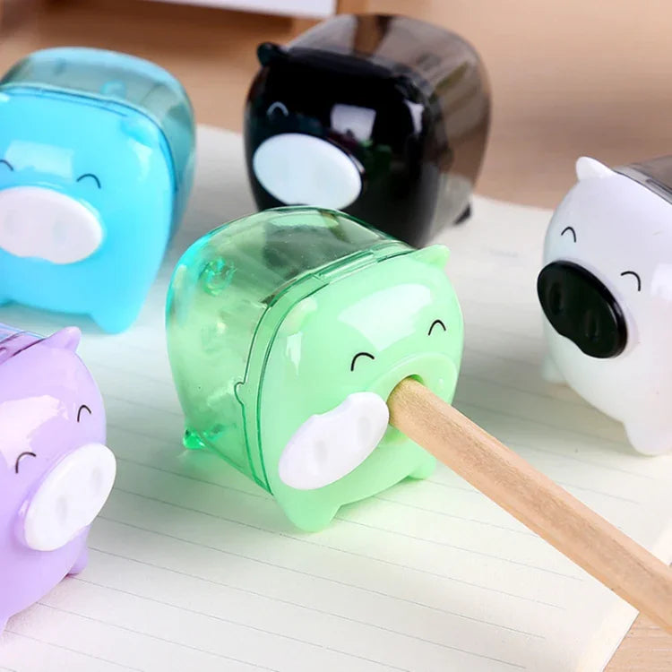 Taille-crayons Manuel Mini Cochon Deli Amical pour Enfants à la Maison Bureau École, Livraison Couleur Aléatoire, 0557