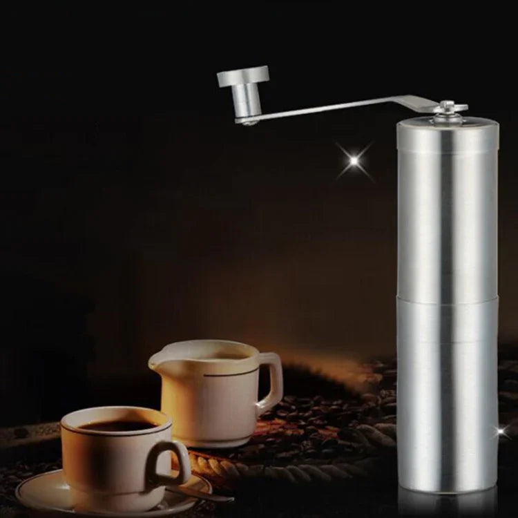 Moulin conique portable manuel en acier inoxydable, pour grains de café et poivre, avec manivelle, emballage coffret cadeau, moulin à café.