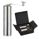 Moulin conique portable manuel en acier inoxydable, pour grains de café et poivre, avec manivelle, emballage coffret cadeau, moulin à café.