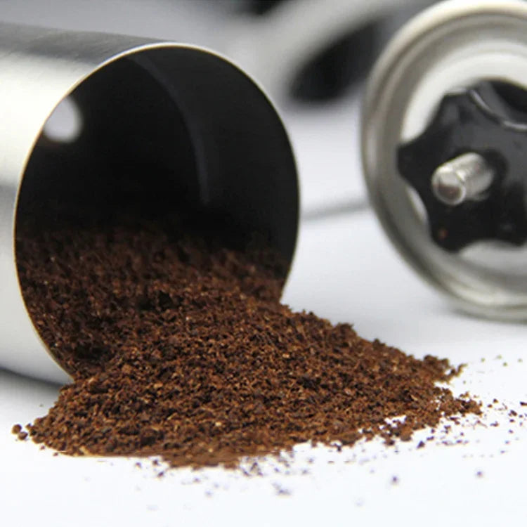 Moulin conique portable manuel en acier inoxydable, pour grains de café et poivre, avec manivelle, emballage coffret cadeau, moulin à café.