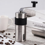 Moulin à café manuel portable à meules coniques en acier inoxydable avec manivelle et anneau en silicone, Capacité : 40g, Capacité : 40g