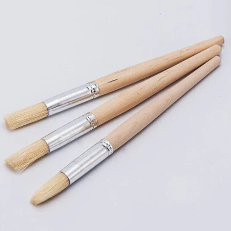 2 brosses de nettoyage pour moulin à café avec manche en bois, Longueur : 19,5cm, Brosse de nettoyage