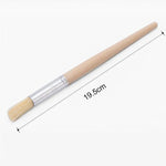 2 brosses de nettoyage pour moulin à café avec manche en bois, Longueur : 19,5cm, Brosse de nettoyage
