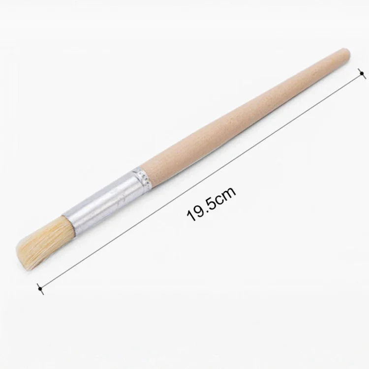 2 brosses de nettoyage pour moulin à café avec manche en bois, Longueur : 19,5cm, Brosse de nettoyage