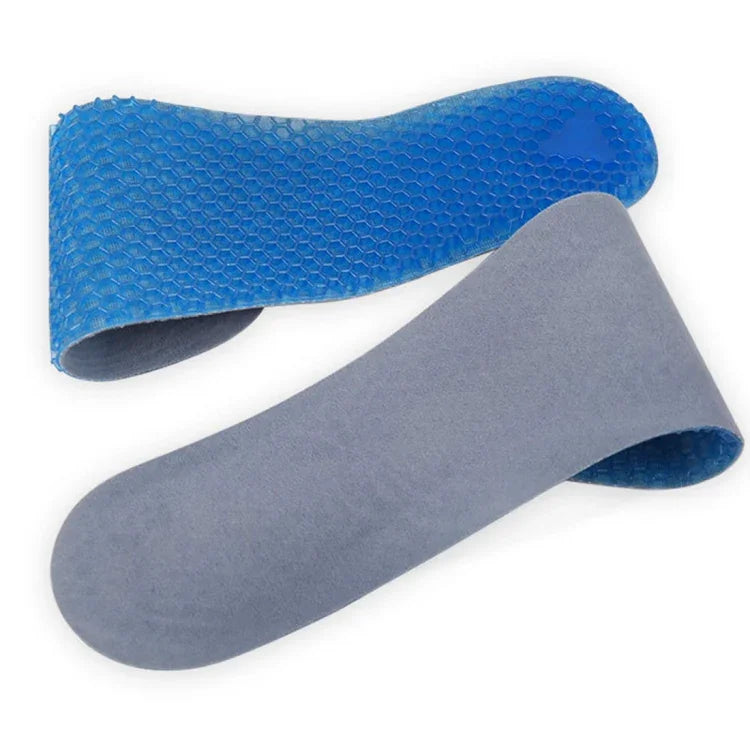 1 Paire de Semelles de Chaussures de Sport Souples en Daim Amortissantes Nid d'Abeille, Coussinets Entiers, Taille: L / 41-46