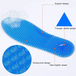 1 Paire de Semelles de Chaussures de Sport Souples en Daim Amortissantes Nid d'Abeille, Coussinets Entiers, Taille: L / 41-46