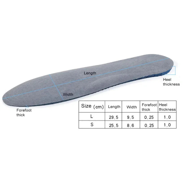 1 Paire de Semelles de Chaussures de Sport Souples en Daim Amortissantes Nid d'Abeille, Coussinets Entiers, Taille: L / 41-46