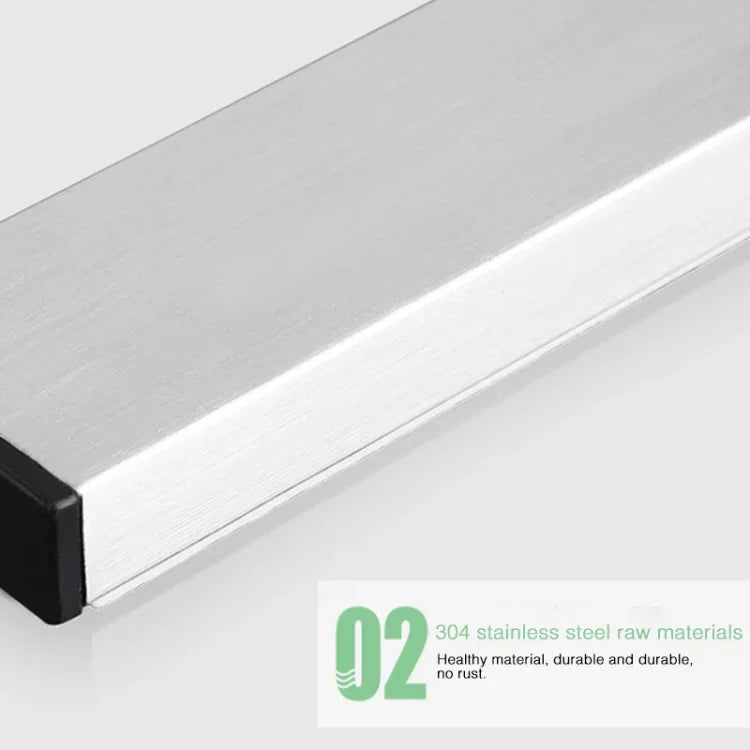Support magnétique mural pour couteaux en acier inoxydable 304, sans perçage, taille : 51x4x1.5cm, taille : 51x4x1.5cm