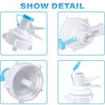 Robinet distributeur pour bouteille d'eau PP de 55 mm avec couvercle anti-poussière, robinet distributeur