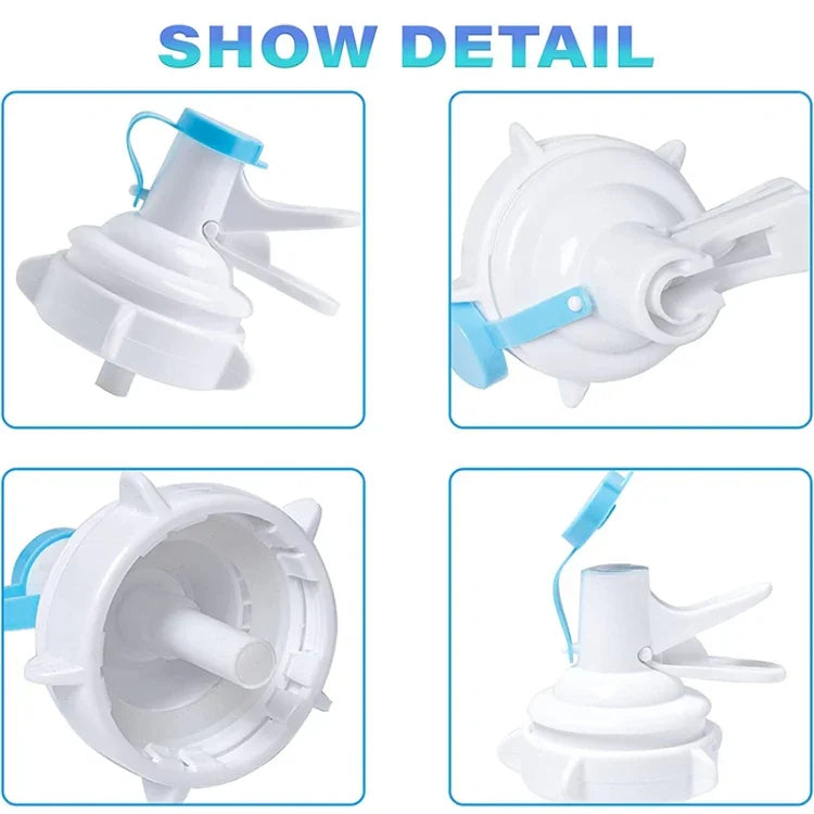 Robinet distributeur pour bouteille d'eau PP de 55 mm avec couvercle anti-poussière, robinet distributeur