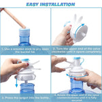 Robinet distributeur pour bouteille d'eau PP de 55 mm avec couvercle anti-poussière, robinet distributeur
