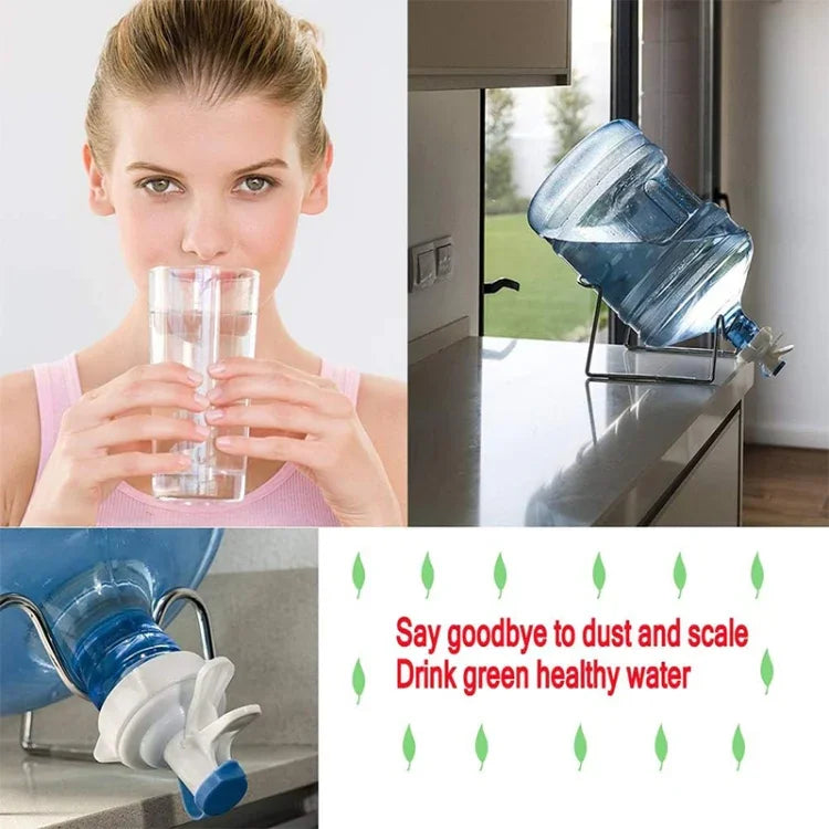 Robinet distributeur pour bouteille d'eau PP de 55 mm avec couvercle anti-poussière, robinet distributeur