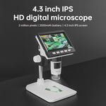 Microscope électronique numérique de bureau portable 50X-1000X 1080P avec lumière LED, modèle HC5230