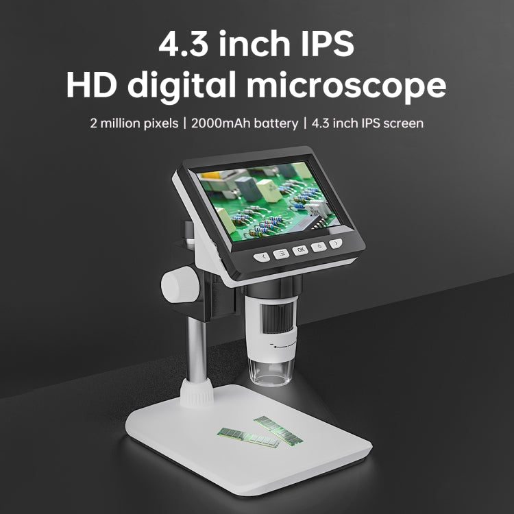 Microscope électronique numérique de bureau portable 50X-1000X 1080P avec lumière LED, modèle HC5230