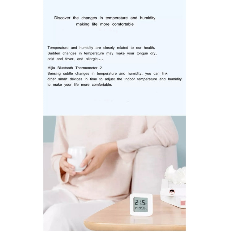Thermomètre Bluetooth original Xiaomi Mijia de température et humidité 2