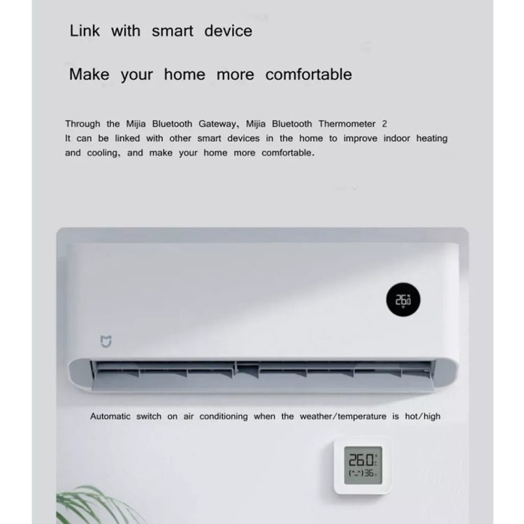 Thermomètre Bluetooth original Xiaomi Mijia de température et humidité 2