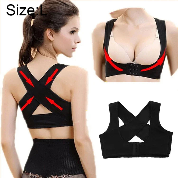 Ceinture orthopédique moulante de maintien des épaules pour la correction de la cyphose ultra-mince pour femmes, taille : L, L