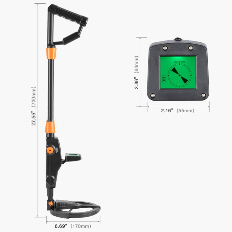 Détecteur de métaux souterrain MD1008A jouet pour enfants avec écran LCD, portée de mesure : 10cm, MD1008A